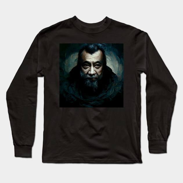 Confucius | Dark Portrait Long Sleeve T-Shirt by Classical